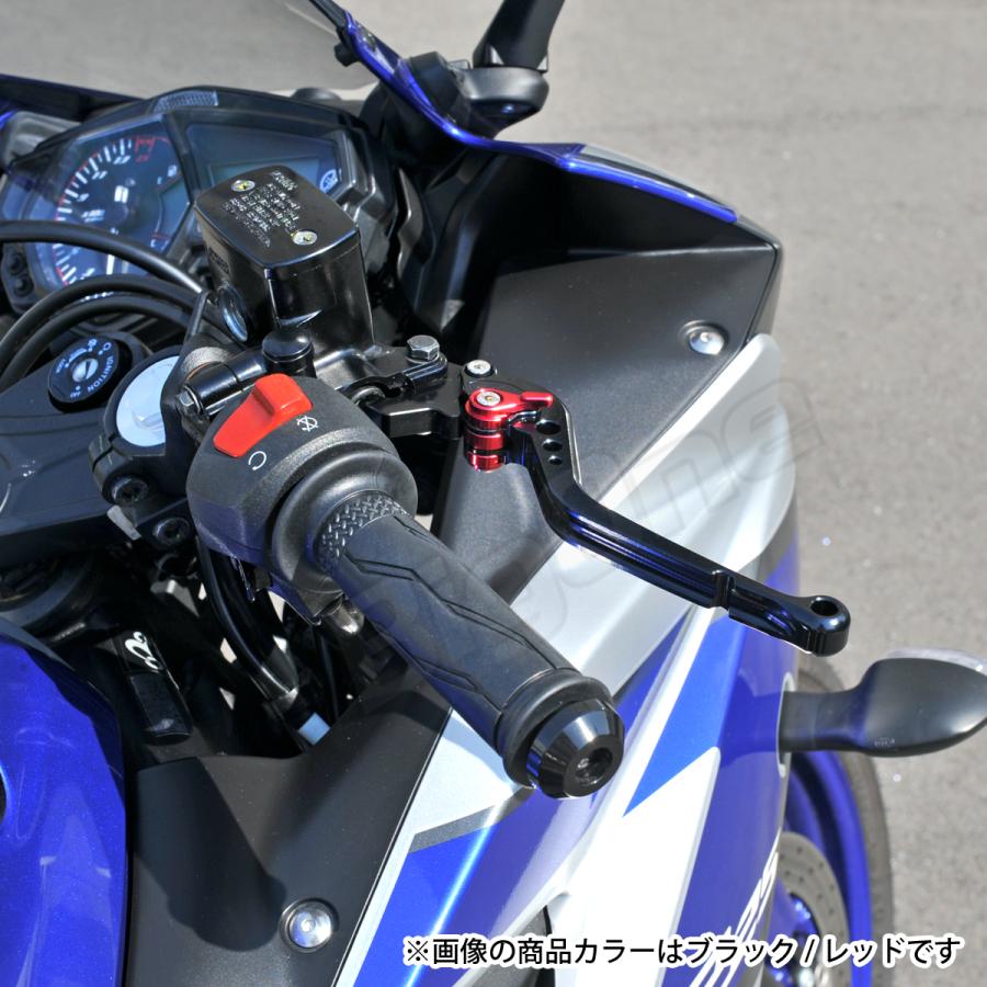 BigOne STD ボルティー GSX250S 刀 バンディット 400 400VZ アクロス SV400S ビレット ブレーキ クラッチ レバー 黒/赤 ブラック レッド｜max-advancer｜16