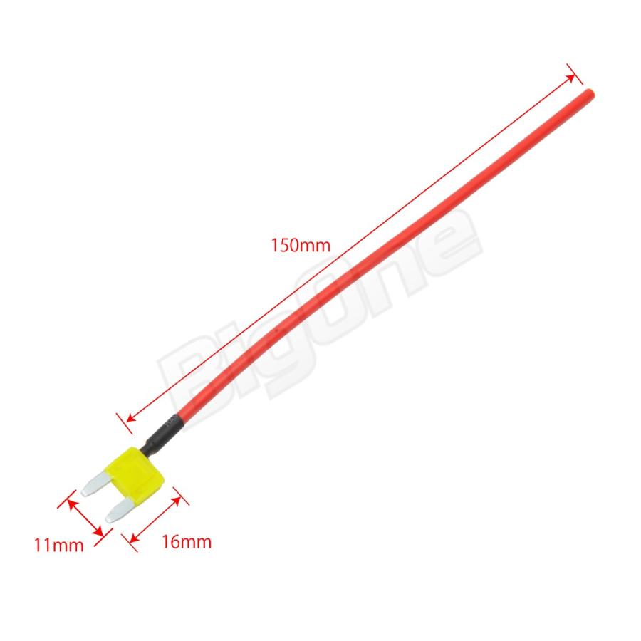 BigOne 切れたら光って知らせる インジケーター 内蔵 ミニ 平型 ヒューズ 電源 20A ASP LED シガーライター ETC ドライブレコーダー の接続｜max-advancer｜05