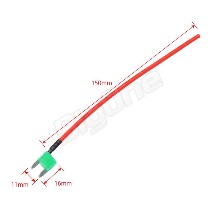 BigOne 切れたら光って知らせる インジケーター 内蔵 ミニ 平型 ヒューズ 電源 30A ASP LED シガーライター ETC ドライブレコーダー の接続｜max-advancer｜05