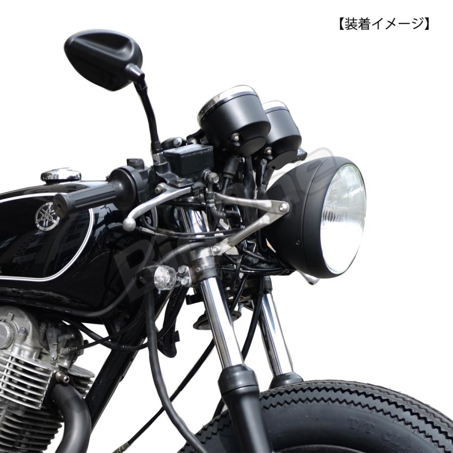 BigOne Cafe コスパ良 SR400 SR500 XS650 TX650 SRV250ルネッサYB125SP SR125 XS250 XS400 GX250 GX400ヘッド ライト ケース ブラック｜max-advancer｜16