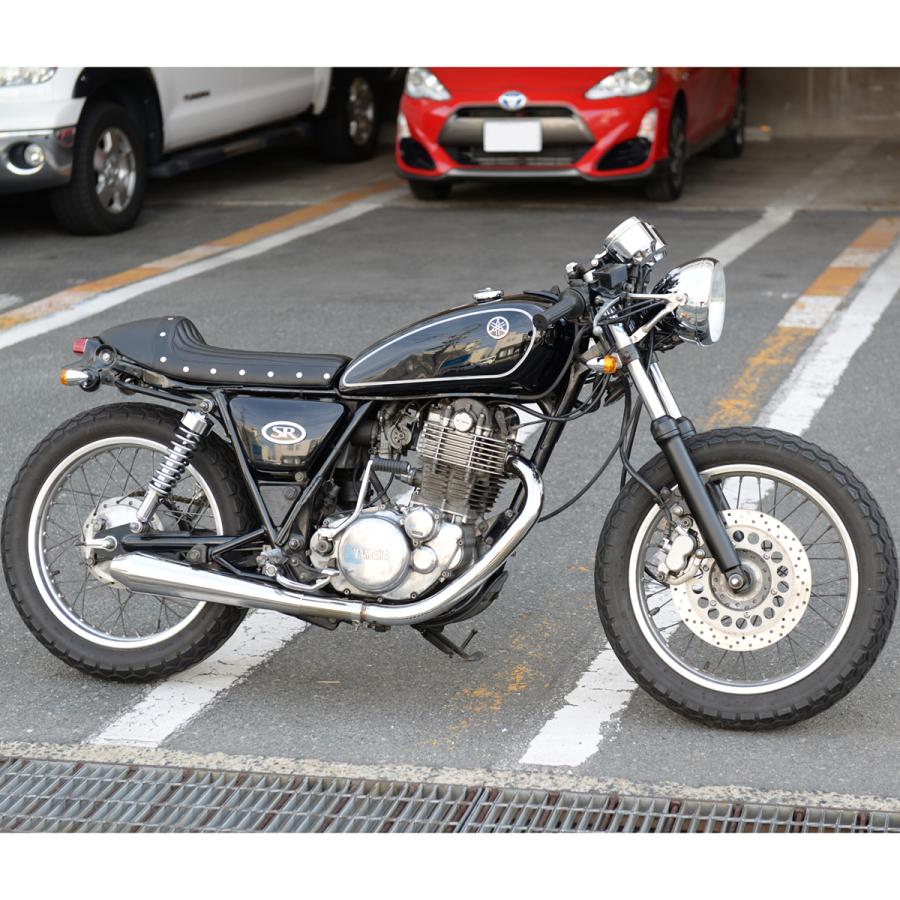 BigOne 専用設計 cafe SR400 SR500 シート カフェ レーサー シングル タックロール 2H6 1JR RH01J 2J2 1JN 茶/黒 ブラウン ブラック｜max-advancer｜10