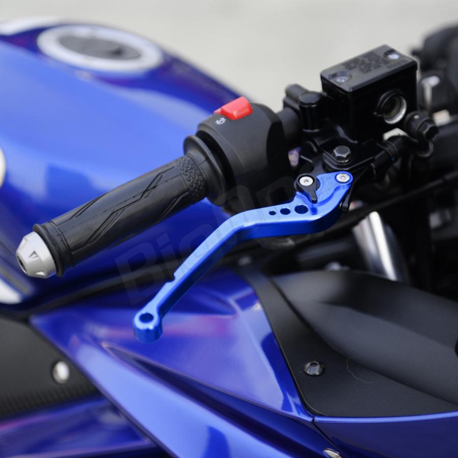 BigOne STD CB400SF CB400 スーパー ボルドール VTR250 VTR-F NC700X NC700S ビレット ブレーキ クラッチ レバー 青/黒 ブルー ブラック｜max-advancer｜11