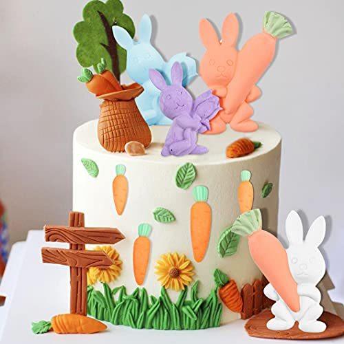 454円 新登場 Rolin Roly うさぎ にんじん 兎 人参 グミキャンディケーキ ベーキングフォンダン型 粘土 キャンドル 型 抜き型 シリコンモールド にん