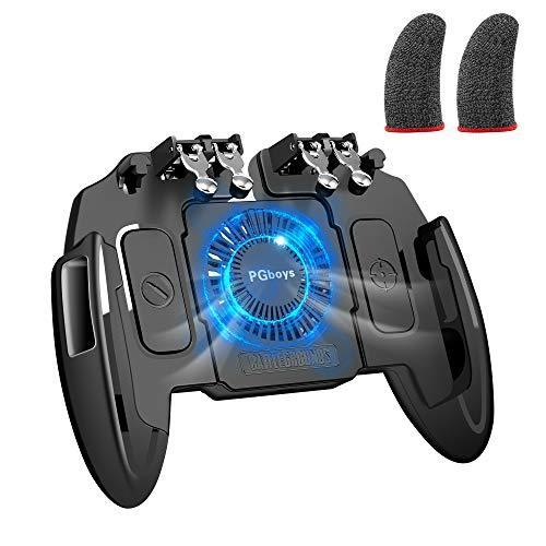 荒野行動 Pubg Mobile Codモバイル 使命召 Iphone コントローラー 冷却ゲーム6本指操作可能 冷却ファン付き 高感度 射撃ボタン S 2625 マックス商会 通販 Yahoo ショッピング