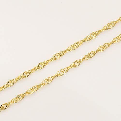 【新品 送料込み】 K18 ゴールド スクリュー チェーン ネックレス 1.2mm幅 レディース (45cm -3cm アジャスター付 ） 18金 【2394919216】(13105円)