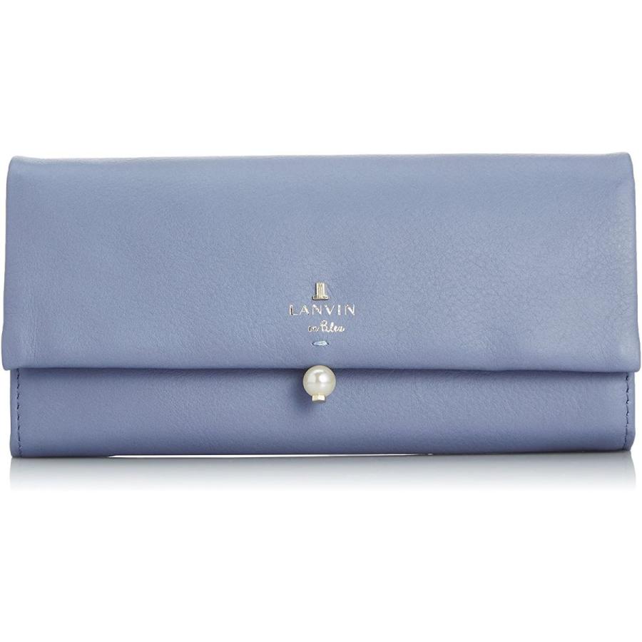 ランバンオンブルー フラップ長財布 シャペル レディース ブルー フラップ長財布 シャペル レディース ブルー