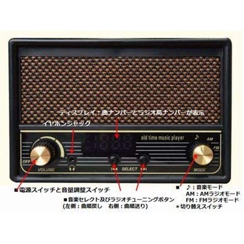 FESCO 唱歌ラヂオ DX100 AM/FMラジオ付き音楽プレイヤー SRDX-001 唱歌ラヂオ DX100 AM/FMラジオ付き音楽プレイヤー SRDX