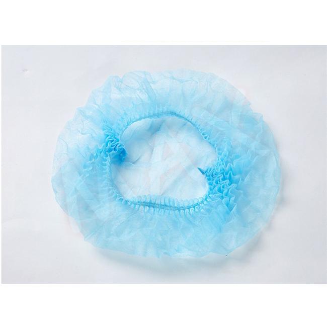 市場 限定円クーポン配布中 ディスポキャップ フリーサイズ ヘアキャップ使い捨て ブルー 来客用帽子 ヘアキャップ