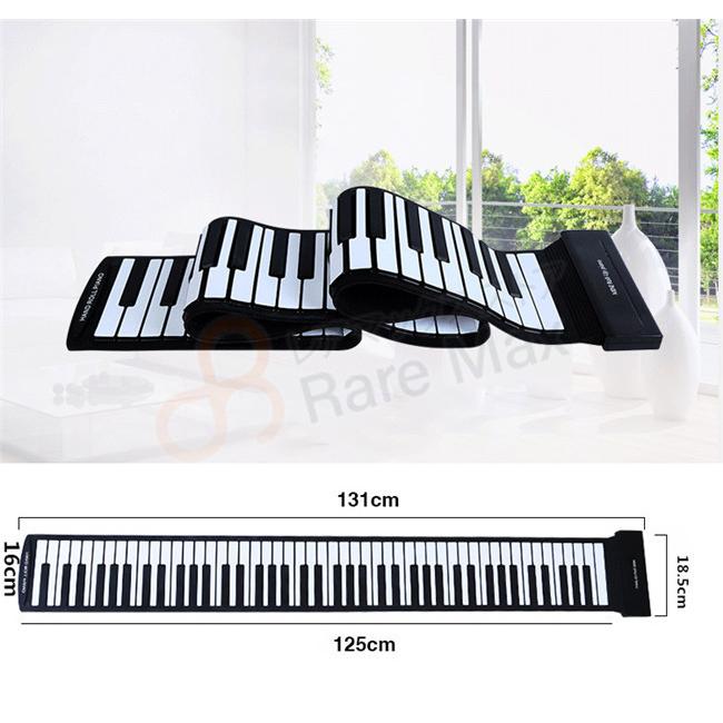 電子ピアノ ロールピアノ 88鍵 ロールアップピアノ ピアノ  イヤホン スマリー 折りたたみ 楽器 こども USB プレゼント｜max2019｜02
