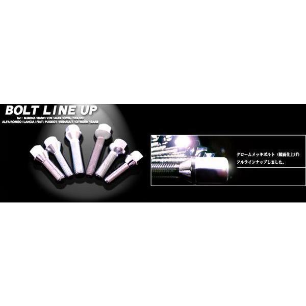 ホイールボルトM12-1.5テーパー、８本、ユニクロメッキ |  | 01