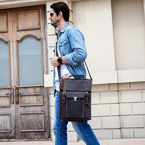 本革 リュックサック メンズ レディースファッション 14インチpc収納 リュック 3way 縱型 男性用 手提げバッグ レザー リュック 牛革 男性用 レトロ Maxbox 通勤通学 大容量 バックパック S 2326 割引制度