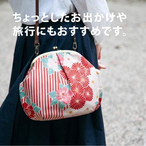 オンライン限定商品 ショルダーバッグ がま口 のレン 日本製 プレゼント レッド レディース 和柄 レトロフラワー その他水着 Www Ricamificiolevi Com