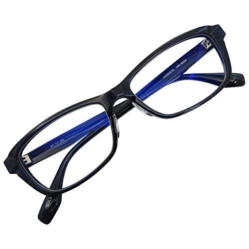 大きい サイズ 伊達 眼鏡 かっこいい スクエア セル フレーム メガネ ネイビー ネイビーササ ブルーライトカット Uv ビッグサイズ Pc 独創的