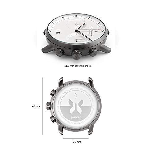 人気の Nordgreen ノードグリーン Pioneer 42mm 3リンクブレス ガンメタル ネイビーダイヤル メンズクロノグラフ 北欧デザイン腕時計 サバゲー ミリタリー Www Rideshare2vote Com