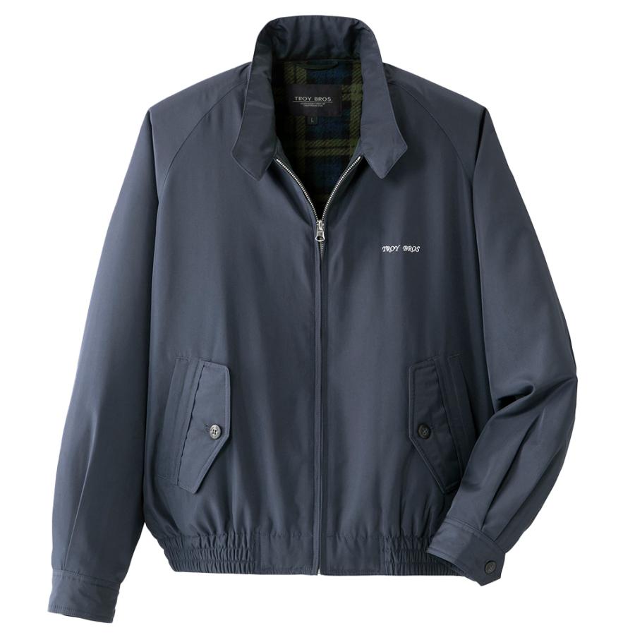ジャケット ブルゾン メンズ スイングトップ 裏フリース 秋 冬 TROY