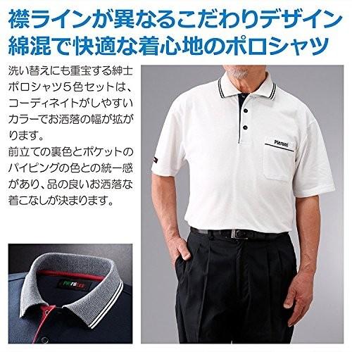 Bibiy. 襟付きポロシャツ 半袖 グレー((当日発送可能)) 正規品タグ付き ピエルッチ)pierucci カジュアル 半袖ポロシャツ 5色組 AS-0002