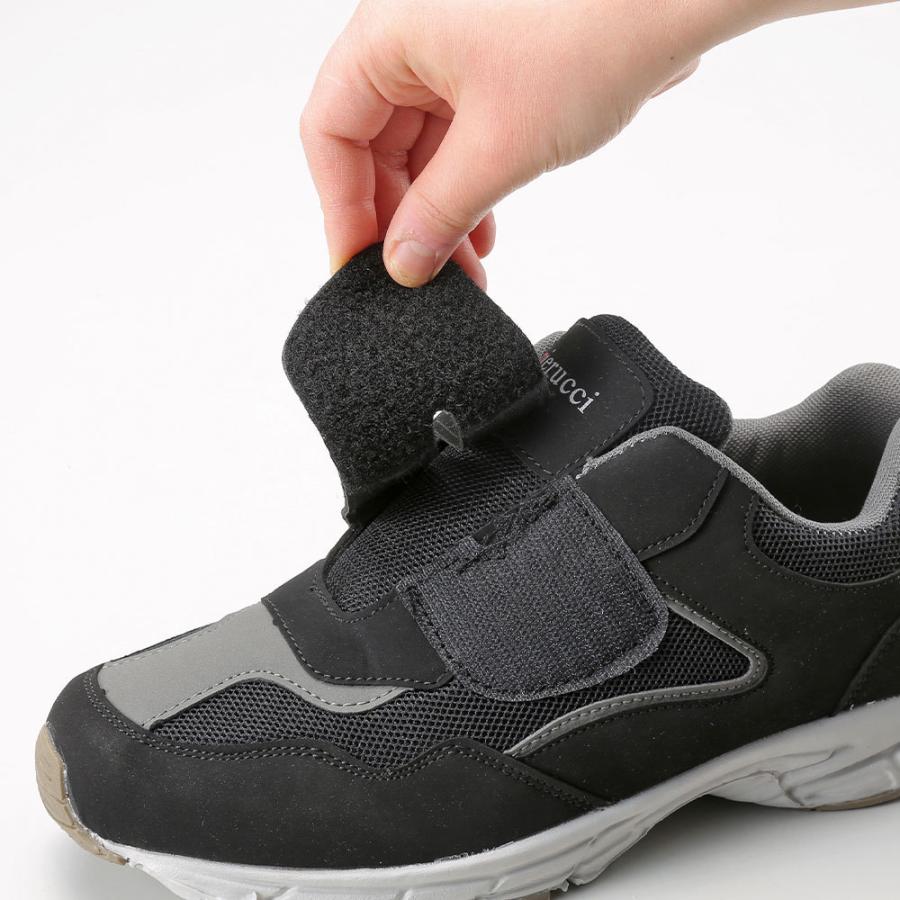 介護シューズ メンズ ウォーキング 靴 軽量 足入れ簡単 幅広 4E 2色組