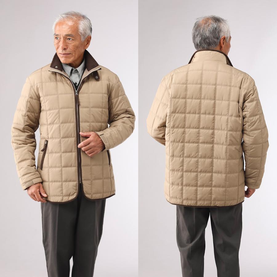 メンズ ジャケット キルティングジャケット キルト 中綿 ビジネス 無地