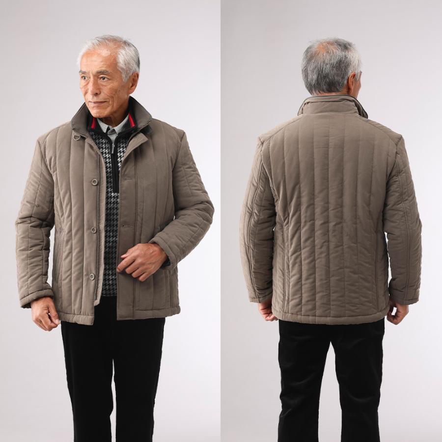 メンズ ジャケット 防寒着 中綿 ビジネス 無地 秋 冬 92536 URBAN