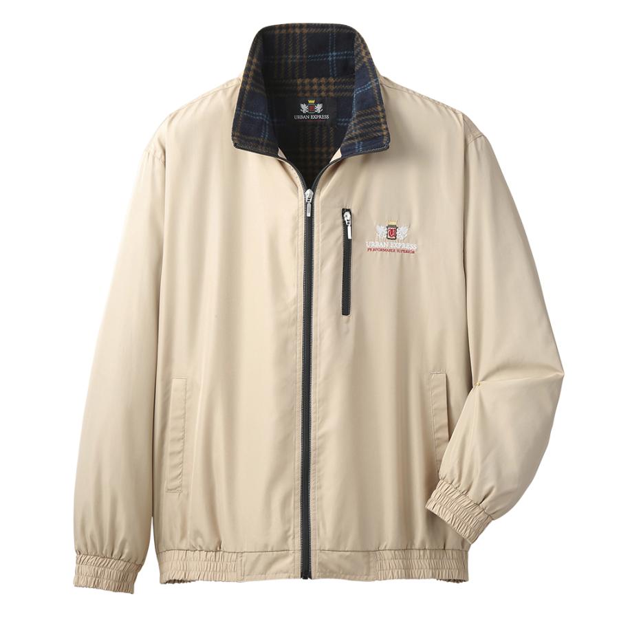 メンズ ジャケット ブルゾン 作業服 アウトドア 刺繍 裏地フリース 秋