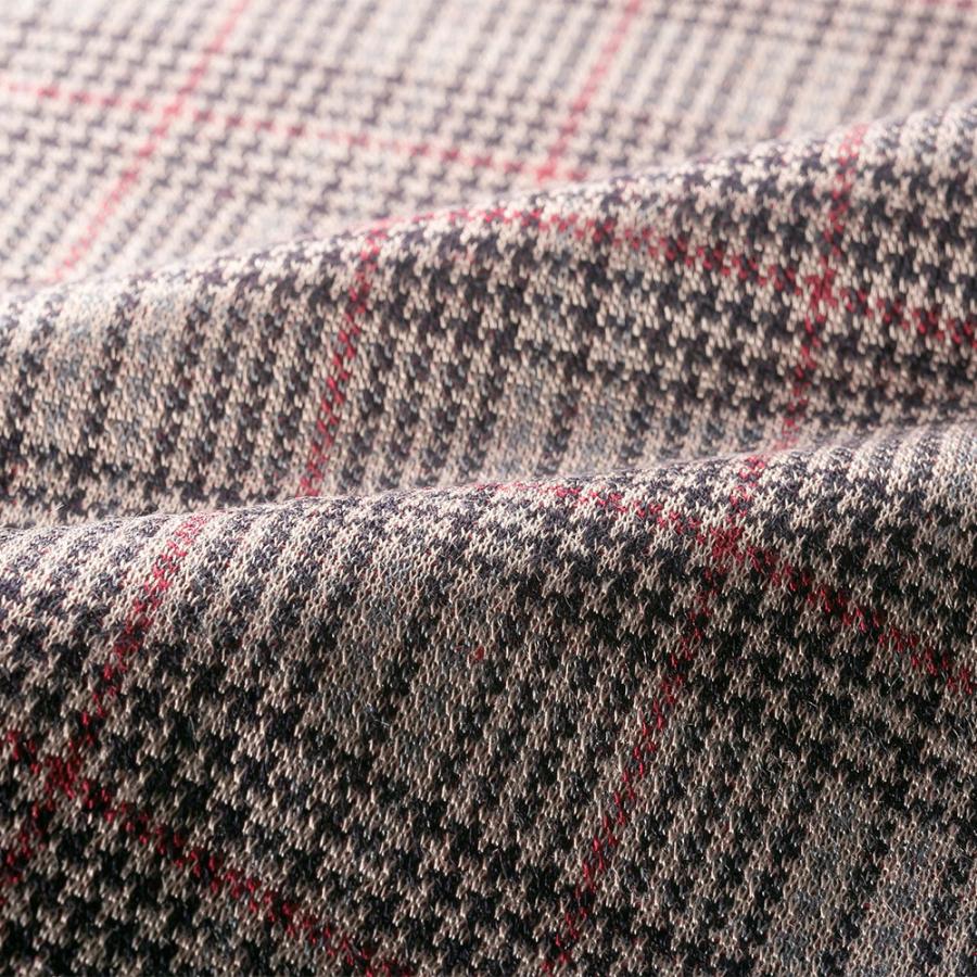 mij/エムアイジェイ 日本製千鳥格子柄ハイネックシャツ 2色組 IW-0024