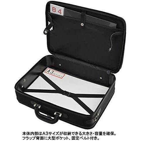 ソフトアタッシュケース A3 2室式 B4 A4 ビジネスバッグ 45cm WELLIN GTON #21218 :118271000