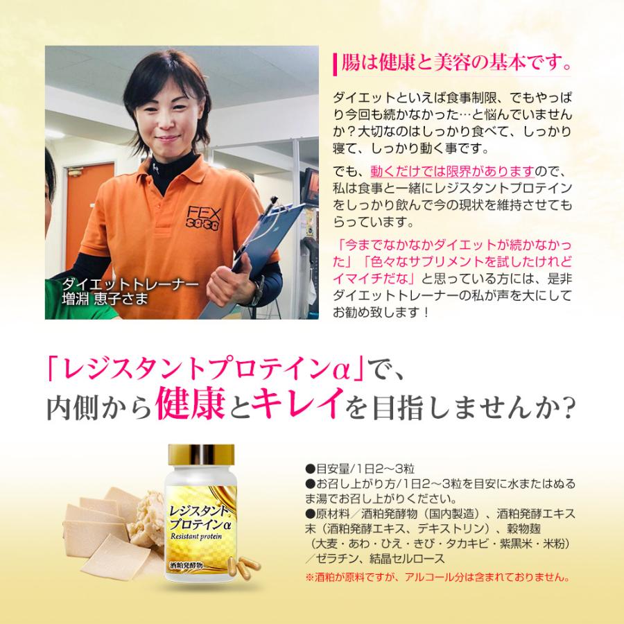 レジスタントプロテインα 日本製 60粒 30日分 正規品 プロファイバー