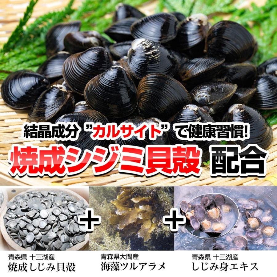 焼成シジミ貝殻 カルサイト「津軽しじみ伝説 240粒」正規品 オルニチン しじみ サプリメント|maxcosme|02
