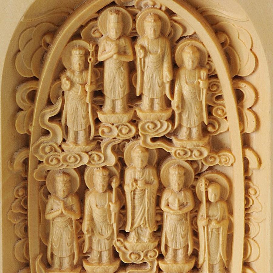 年末のプロモーション特価！黄楊一杢彫り 十三仏 仏像 | fit016.com.br