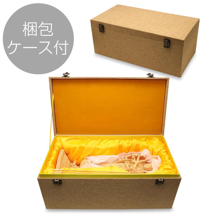 仏像 木彫り 千手観音 菩薩 置物 インテリア 開運 檜 縁起物 厄除け 42cm 正規品_6