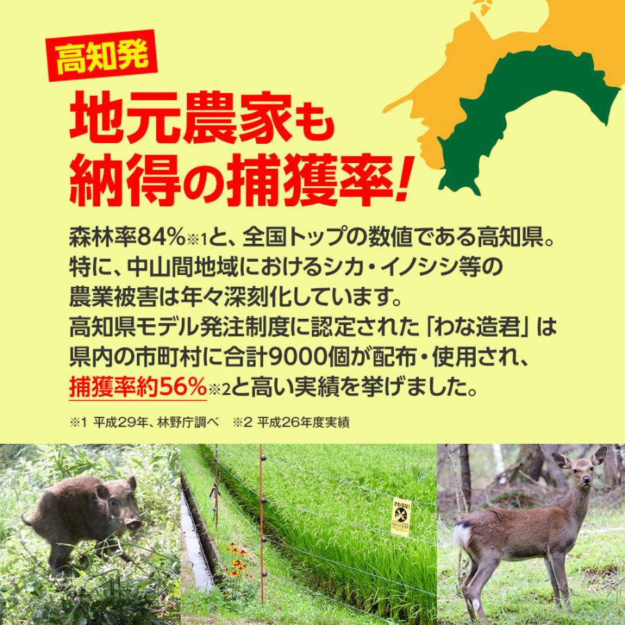 最新型 西川式くくり罠 わな造君 正規品 N-2型 シカ イノシシ捕獲用 害