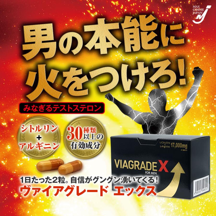 VIAGRADE X マカ トンカットアリ サプリメント 国内製造 30日分 L