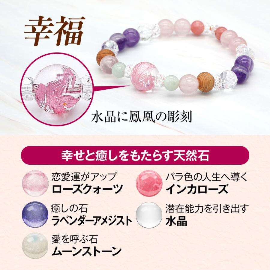 ブレスレット パワーストーン 屋久杉 18金 開運 天然石 水晶 数珠