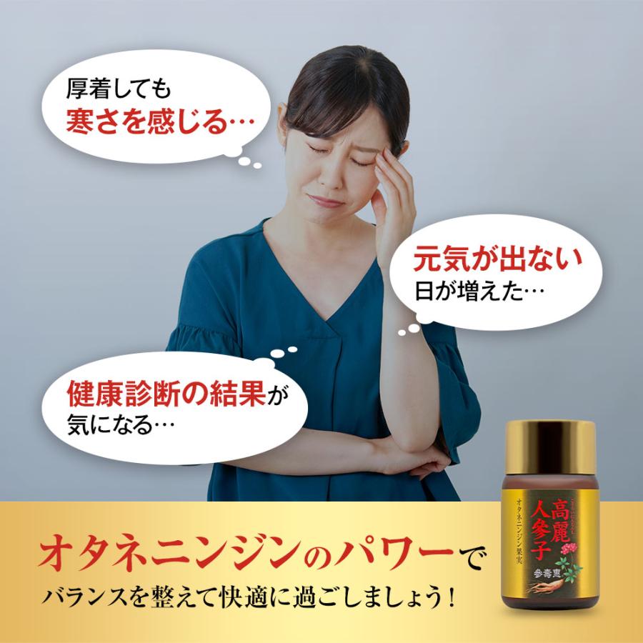 高麗人参 オタネニンジン果実入り サプリメント 高麗人参子 桑の葉エキス ビタミンB群 ビタミンE ソフトカプセル 60粒 1か月分 參壽惠（さんじゅけい） 正規品_2