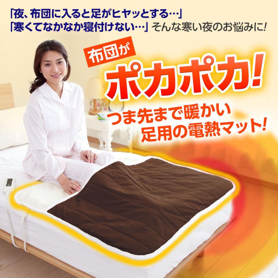人気新品入荷 足入れ電熱マット 暖かい 電気毛布 電磁波99 カット 足冷え対策 ホットカーペット Milingimbiart Com