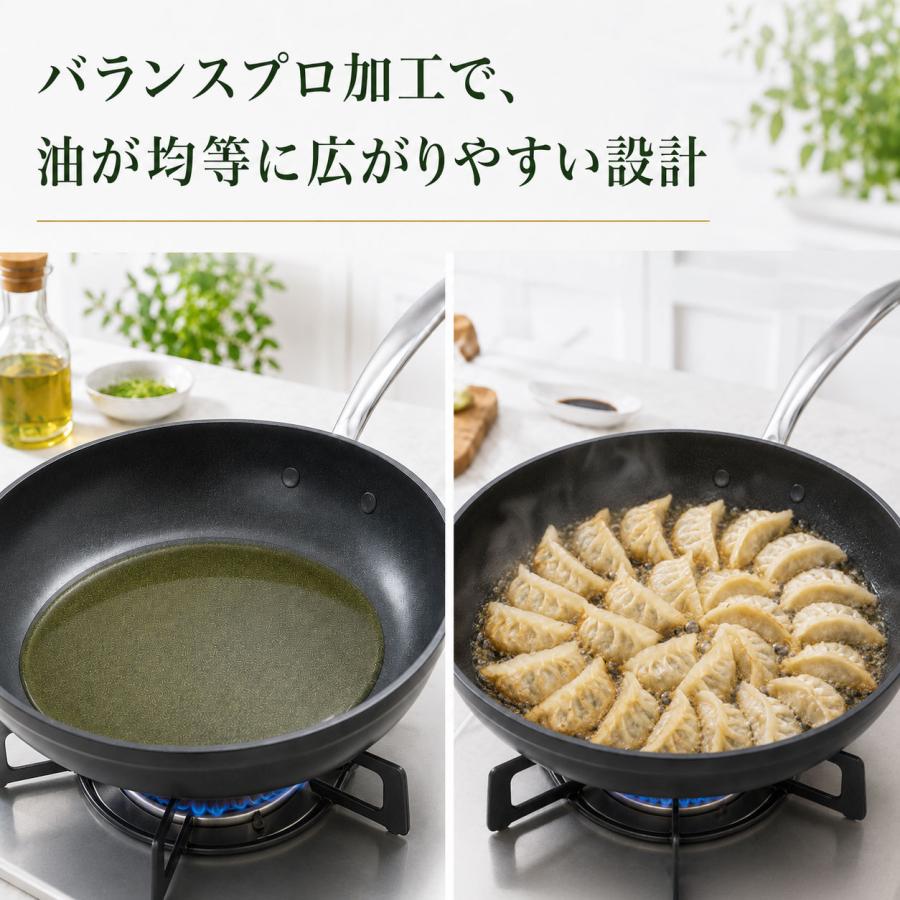 ウォックパン 28cm（専用ガラス蓋付） 最新型 グリーンパン フッ素不