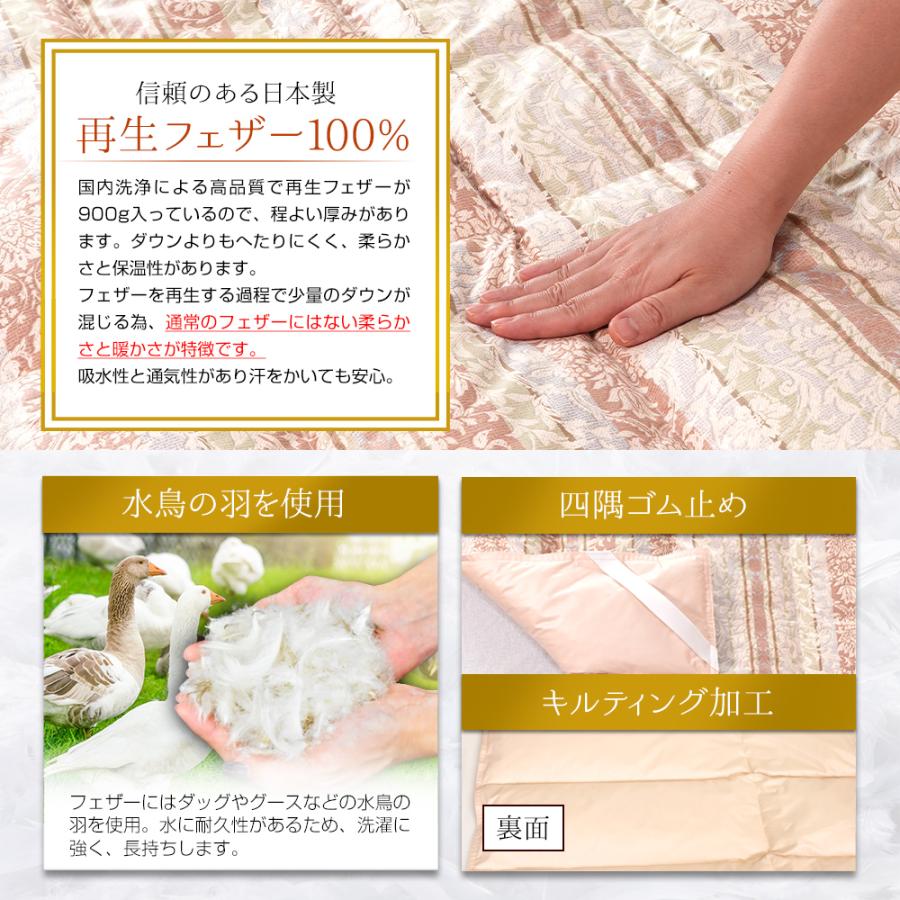 アウトレット】在庫処分の為、50％OFF！敷きパッド フェザー100
