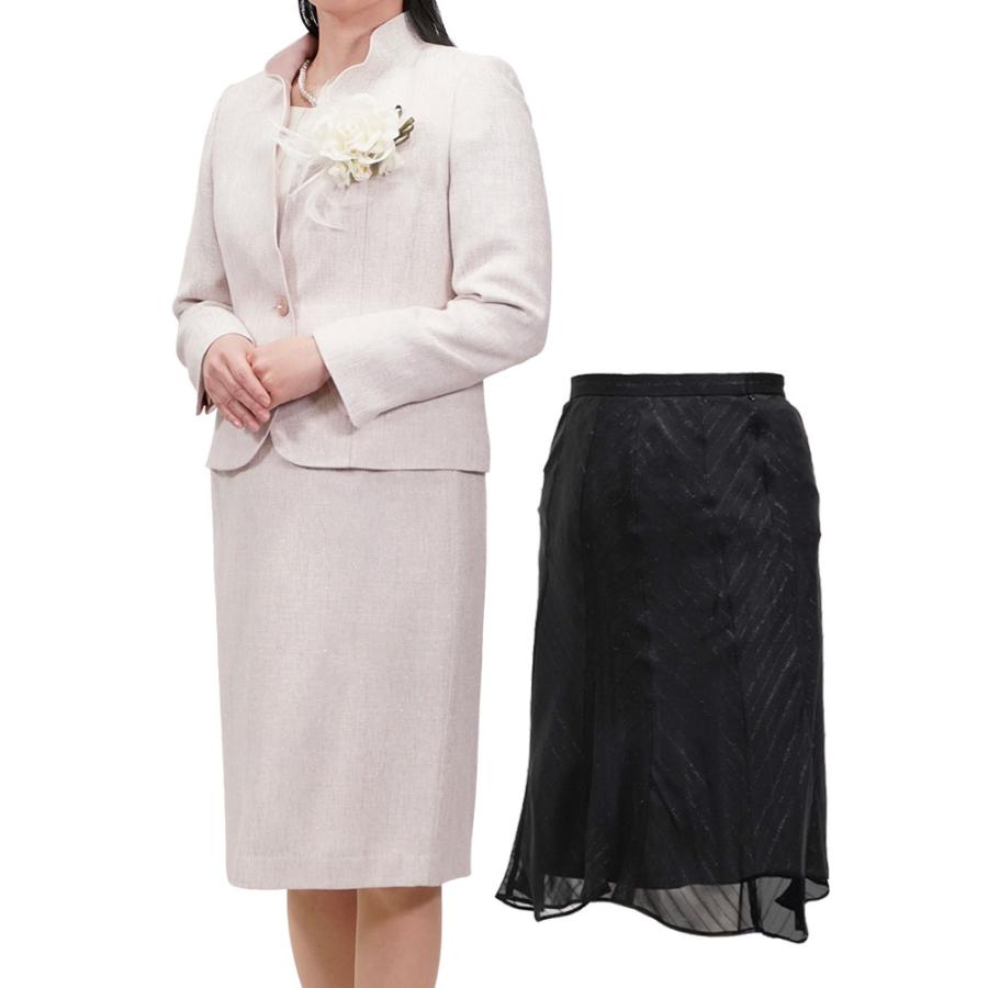 スーツ レディース フォーマル 卒業式 入学式 母 ママ 3点セット ラメ
