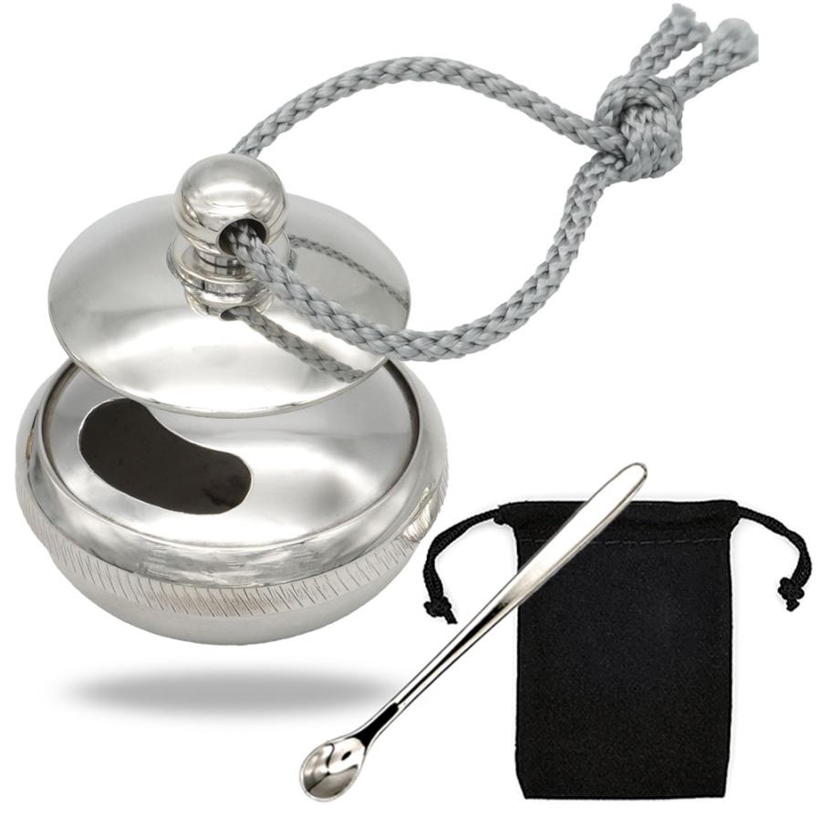 銀細工　香料入れ 塗香 ケース 塗香入れ 銀製 シルバー 携帯 香り 日本製 寺 参拝