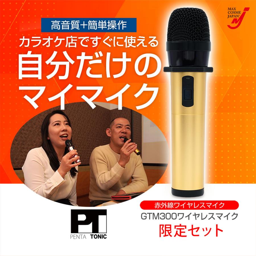 カラオケ店専用 ワイヤレスマイク GTM300 約6時間 簡単接続 充電式