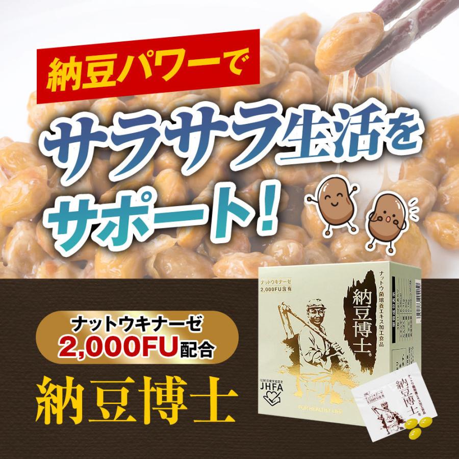 ナットウキナーゼ2000FU配合 ビタミンK2除去済 納豆博士 90粒 正規品