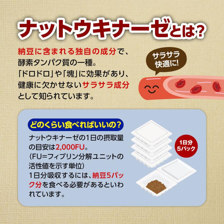 ナットウキナーゼ2000FU配合 ビタミンK2除去済 納豆博士 90粒 正規品