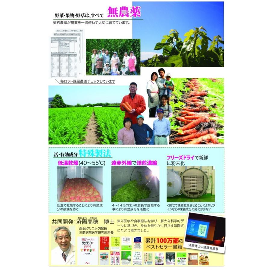 無農薬 無農薬野菜果物のファイトケミカルのジュース、お得な3箱セット済陽式