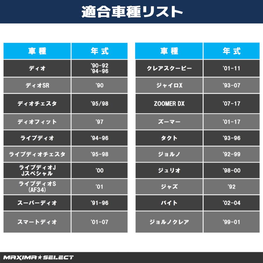 ブレーキシュー フロント リア セット ディオ ライブディオ スーパーディオ AF18 AF27 AF34 Dio ホンダ ブレーキ スクーター バイク 50cc｜maximaselect｜05