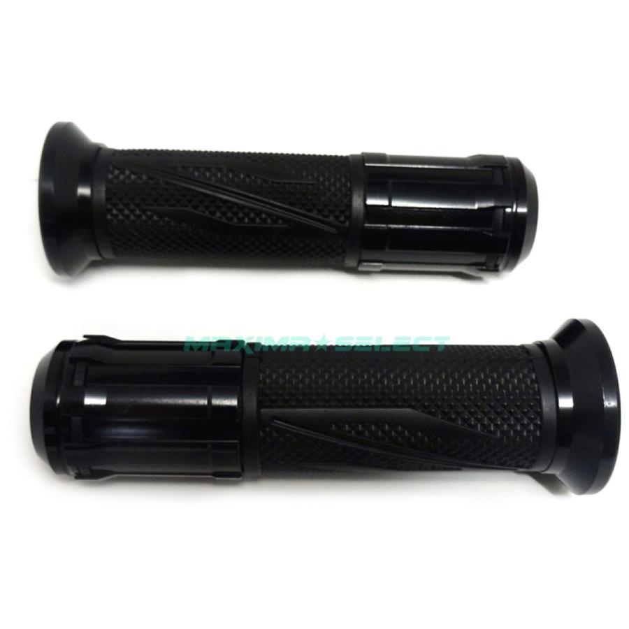 バイク ハンドル グリップ アルミ バーエンドグリップ 非貫通型 22.2mm 汎用 左右セット カスタム パーツ ホンダ カワサキ スズキ ヤマハ  バイクハンドル |  | 16
