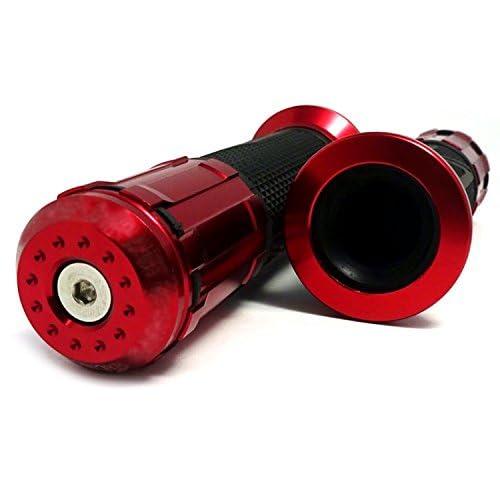 バイク ハンドル グリップ アルミ バーエンドグリップ 非貫通型 22.2mm 汎用 左右セット カスタム パーツ ホンダ カワサキ スズキ ヤマハ  バイクハンドル |  | 12