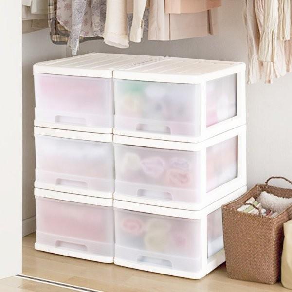 収納ケース 収納ボックス 引き出し プラスチック 深型 1段 6個組