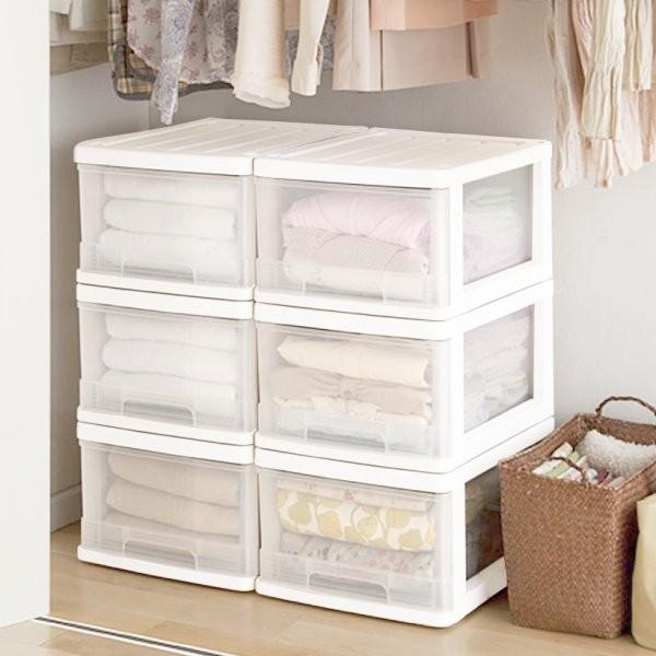 収納ケース 収納ボックス 引き出し プラスチック 深型 1段 6個組