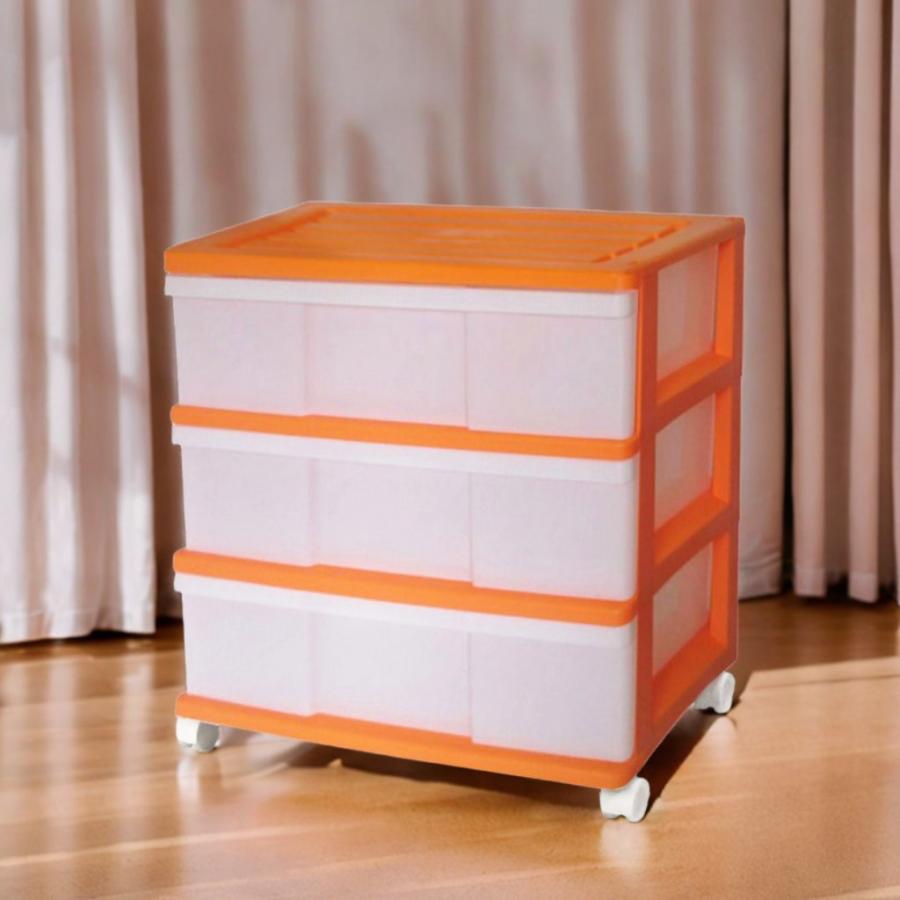 衣装ケース 収納ケース 引き出し プラスチック ワイド チェスト 3段
