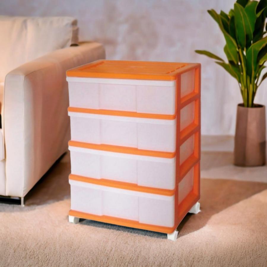 衣装ケース 収納ケース 引き出し プラスチック ワイド チェスト 4段